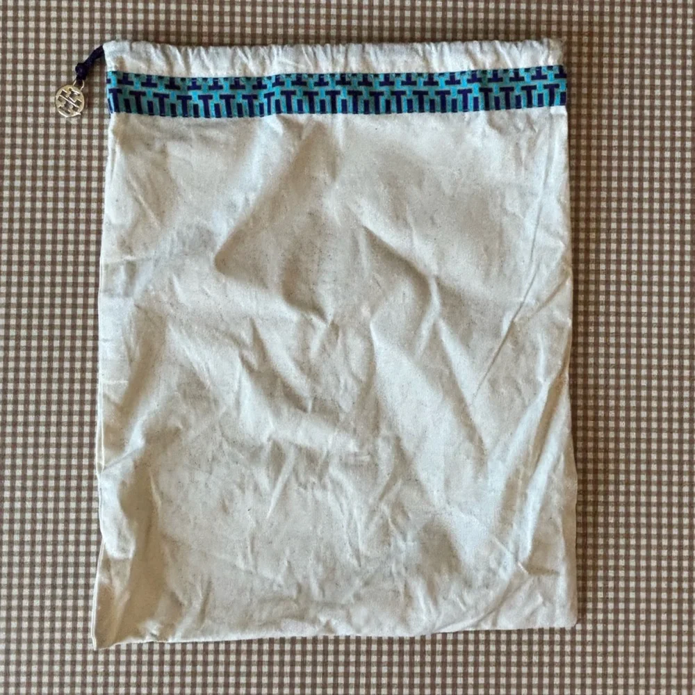 Tory Burch Flats purse dust bag with‎ drawstring